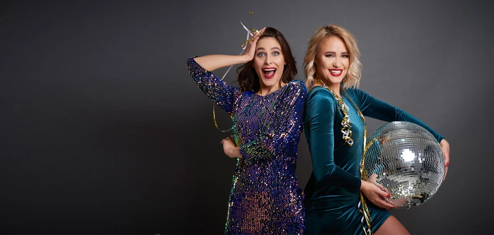 Women with a Disco Ball