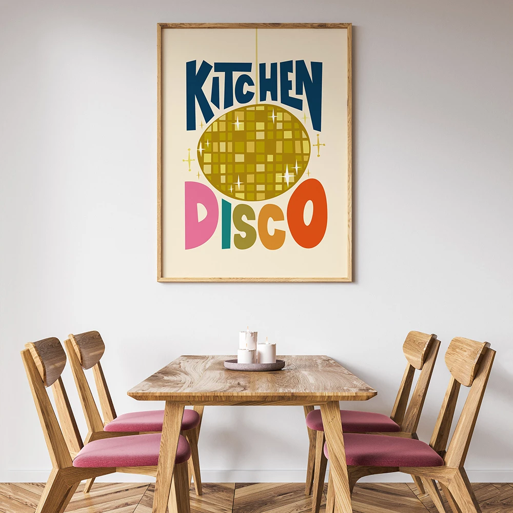 Kitchen Disco Ball Painting