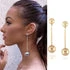 Mirror Ball Long Chain Earrings