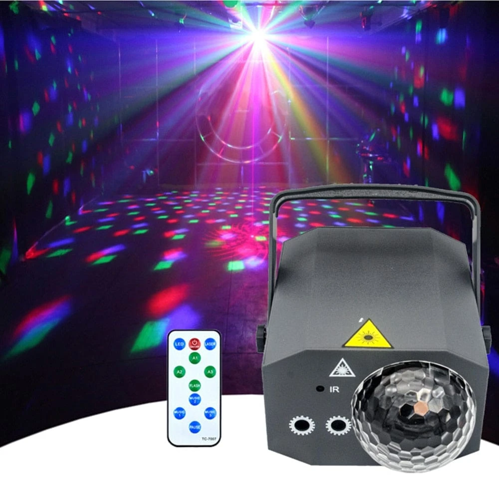 Three-hole Laser Disco Ball Light