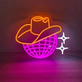 Disco Ball Neon Wall Art