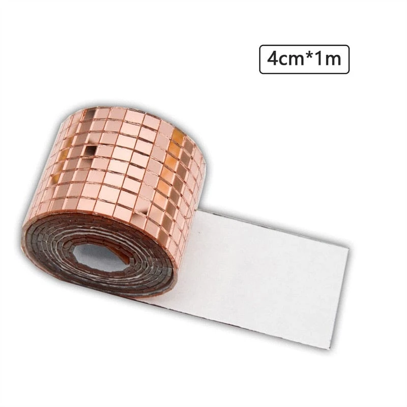 Rose Gold Disco Ball DIY Stickers