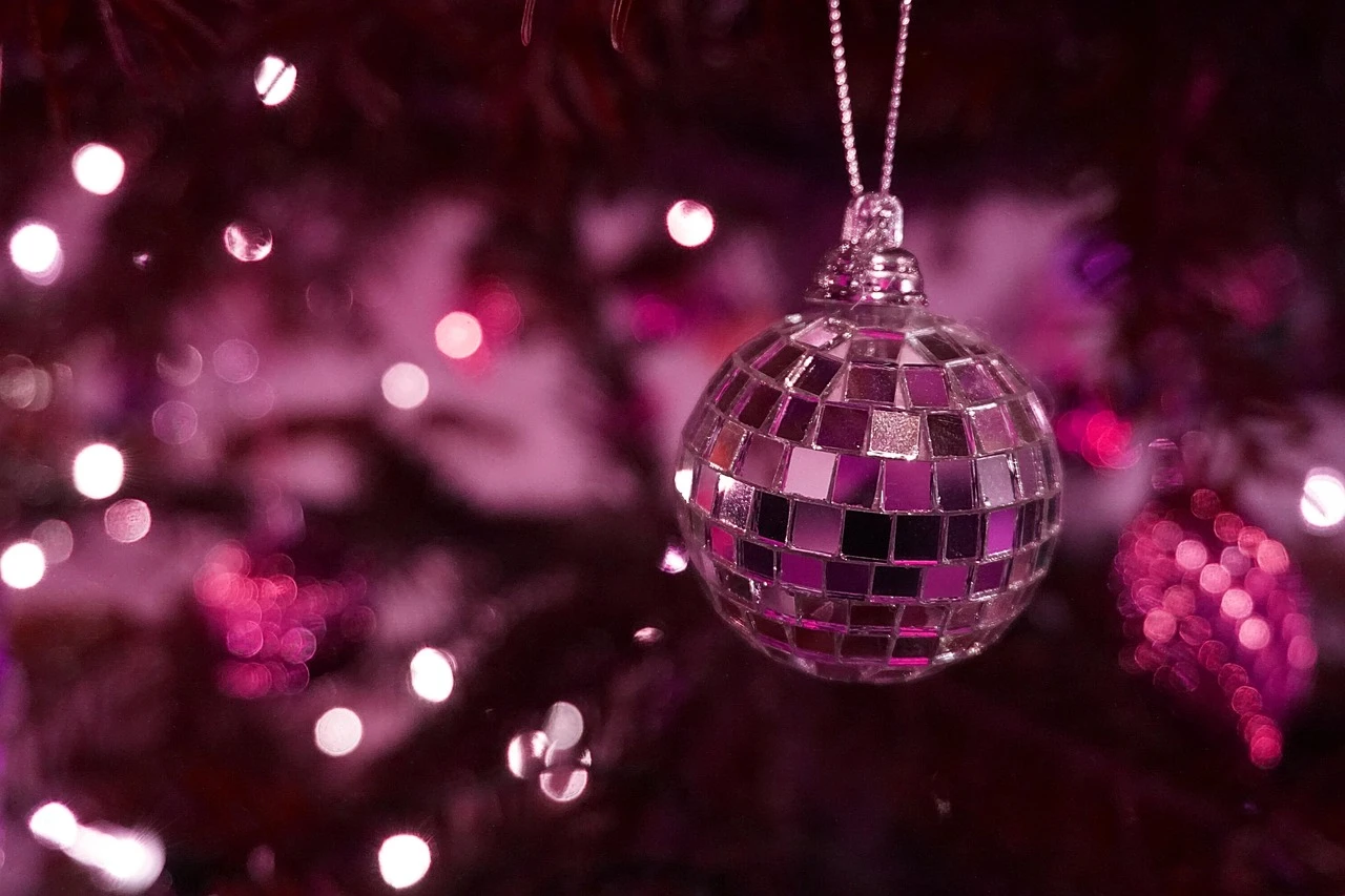 Red Disco Ball 