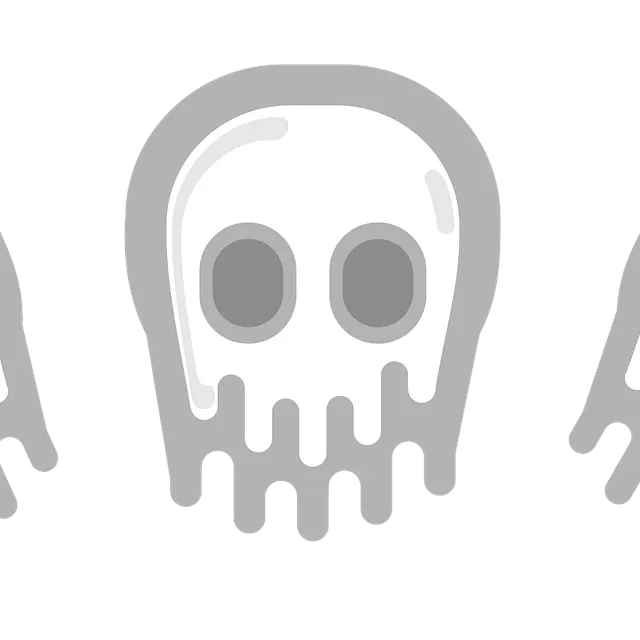 Gold Disco Ball Skull