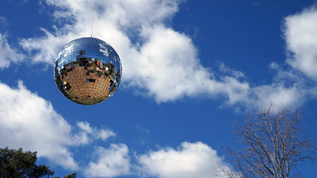 Colorful Disco Ball Planter