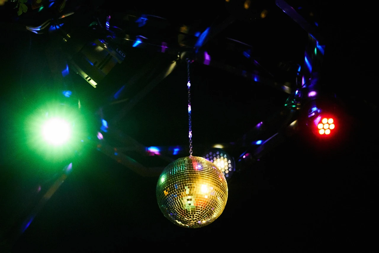 Disco Ball Neon Wall Art