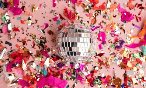 Disco Ball Bar Cart