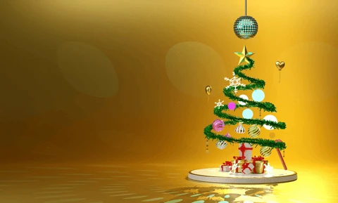 Glass Disco Ball Christmas