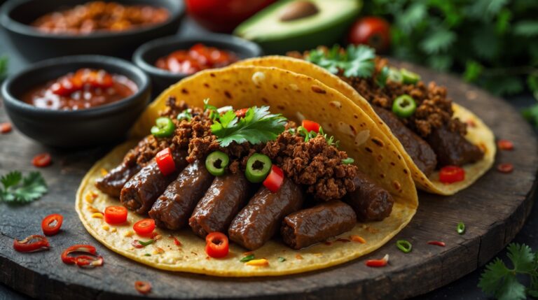 Resep Taco Daging Rendang + Sambal Ijo, Hidangan Gourmet Indonesia