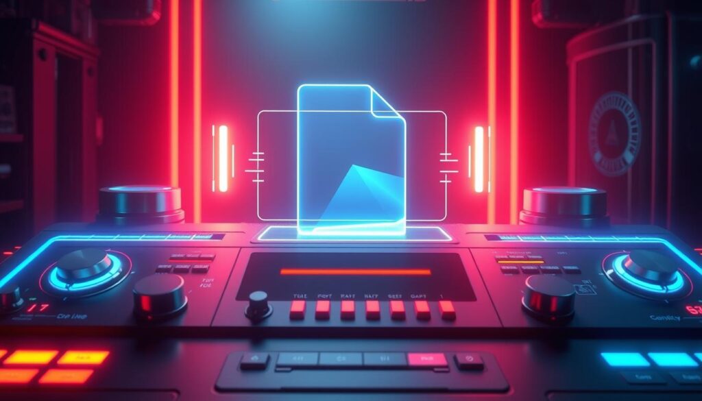 A detailed, technical illustration showcasing the recommended bitrate settings for optimizing video compression. The scene depicts a neon-lit, futuristic control panel with various dials, sliders, and digital readouts. The foreground features a sleek, minimalist design with vibrant colors and subtle metallic accents, conveying a sense of precision and advanced technology. The middle ground showcases a holographic 3D visualization of a compressed video file, highlighting the data size reduction and quality preservation. The background subtly fades into a moody, cinematic environment, creating a sense of depth and emphasizing the technical nature of the subject matter. Dramatic lighting and carefully composed angles help to elevate the visual impact and technical aesthetic of the image.